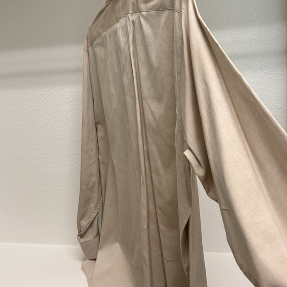 Lord & Taylor Made in USA 100% Cotton Pinpoint Men’s 18- 34/35‎ Long Sleeve Tan - Picture 9 of 11